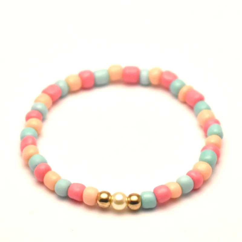 Handgemaakt Glaskraaltjes Armbandje - Uniek Design